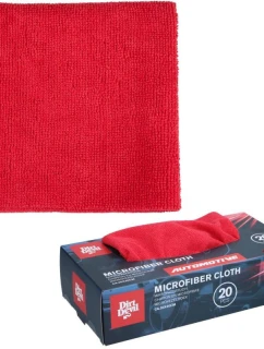 Bezešvá čisticí utěrka z mikrovlákna 30x30cm 20ks DIRT DEVIL RED