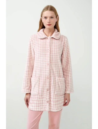 Vamp - Fleecový župan na knoflíky 21419 - Vamp