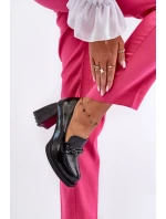 Lakované lodičky na robustním podpatku černé Terimene Lakované lodičky na robustním podpatku černé Terimene