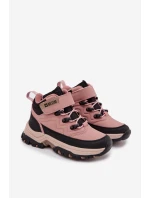 Dětské sněhové boty na suchý zip Big Star SS374011 Růžové Dětské sněhové boty na suchý zip Big Star SS374011 Růžové
