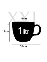 DNEŠEK BUDE SKVĚLÝ DEN - MEGA XXL keramický hrnek 1000 ml DNEŠEK BUDE SKVĚLÝ DEN - MEGA XXL keramický hrnek 1000 ml