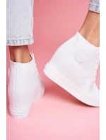 Dámské tenisky na klínku Big Star - bílé