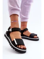 Dámské sandály na platformě Big Star Černá Dámské sandály na platformě Big Star Černá