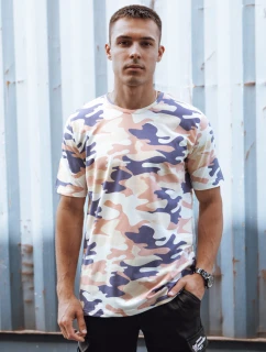 FashionStreet béžové moro pánské tričko RX5589