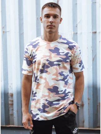 FashionStreet béžové moro pánské tričko RX5589