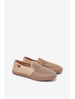 Pánské Děrované Tenisky Béžové Koboru