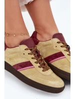 Dámské Nízké Sněhule Z Semiše Big Star SS274680 HI-POLY SYSTEM Limetkové