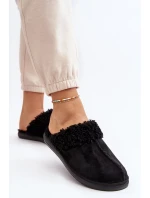 Inblu Dámské zateplené pantofle EK000010 Černé Inblu Dámské zateplené pantofle EK000010 Černé