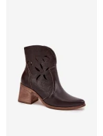 Boty na podpatku  model 222963 Step in style