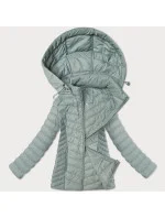 Lehká dámská bunda v mátové barvě s odepínací kapucí J Style (16M9230-156) Lehká dámská bunda v mátové barvě s odepínací kapucí J Style (16M9230-156)