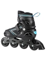 NILS EXTREME NH11912 A 2V1 BRUSLE ČERNÁ/MODRÁ VELIKOST S (31-34) S VYMĚNITELNÝMI HOKEJOVÝMI BRUSLEMI