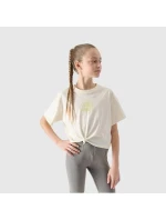 Dívčí top s potiskem 4F 4FJWSS25TTSHF1872-11S