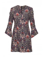 M877 Šaty s potiskem a širokými manžetami - model 1