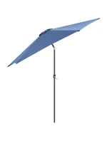 ZAHRADNÍ SLUNEČNÍK 300 CM SKLÁDACÍ TMAVĚ MODRÝ