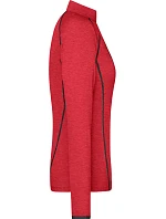 Daiber JN 497 Dámské funkční tričko s dlouhým rukávem 02.0497 red melange/titan
