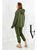 Izolovaná bavlněná souprava, mikina + kalhotami Brooklyn khaki Izolovaná bavlněná souprava, mikina + kalhotami Brooklyn khaki