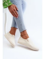 Dámské tenisky Trampky Slip-On Beige Lovinia