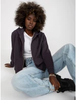 Dámská mikina B 002.10 grafitová - FPrice Dámská mikina B 002.10 grafitová - FPrice