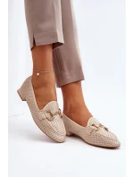 Dámské mokasíny FF-33 Světle béžová - Joia Dámské mokasíny FF-33 Světle béžová - Joia