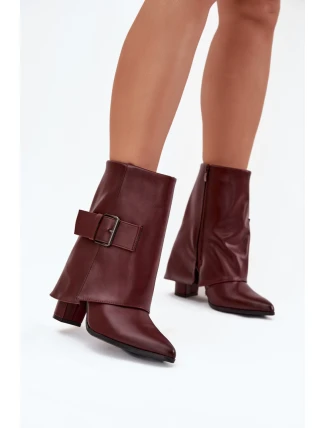 Boty na podpatku model 222489 Step in style Boty na podpatku model 222489 Step in style