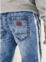 Pánské džínové kalhoty jogger modré FashionStreet UX4224
