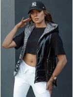 Dámská prošívaná vesta ICONVEST černá FashionStreet TY4432 Dámská prošívaná vesta ICONVEST černá FashionStreet TY4432