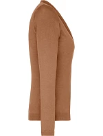 Daiber JN 660 Dámský pletený cardigan s výstřihem do V 02.0660 camel Daiber JN 660 Dámský pletený cardigan s výstřihem do V 02.0660 camel