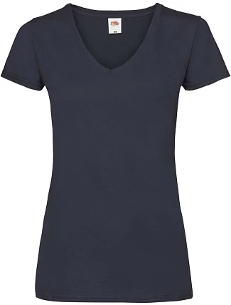 Fruit of the Loom Lady-Fit Valueweight V-Neck T Dámské tričko s výstřihem do V 16.1398 deep navy Fruit of the Loom Lady-Fit Valueweight V-Neck T Dámské tričko s výstřihem do V 16.1398 deep navy