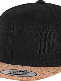 Flexfit 6089CO 6 panelová kšiltovka s korkovým kšiltem 55.89CO black