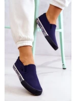 Dámské Tenisky Slip-on Big Star HH274011 Námořnická modrá Dámské Tenisky Slip-on Big Star HH274011 Námořnická modrá