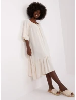 DHJ SK 6057 šaty.93 světle béžová DHJ SK 6057 šaty.93 světle béžová