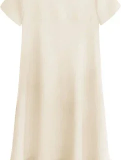 Béžové trapézové šaty (436ART)