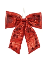 Dekorativní mašle 39x50CM červená slída Dekorativní mašle 39x50CM červená slída