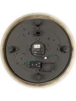 NÁSTĚNNÉ HODINY S OTOČNÝM MECHANISMEM 38CM CAPPUCCINO