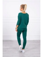 Sada s potiskem Queen tmavě zelená