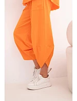 Bavlněný komplet halenka + kalhoty pomeranč Bavlněný komplet halenka + kalhoty pomeranč