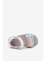 Dětské Sandály Na Suchý Zip Bílé Orailla