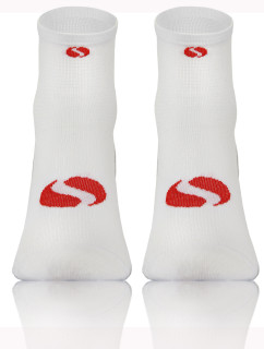 Ponožky Sesto Senso SKB_01 White/Red