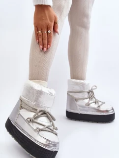 Dámské sněhule se stříbrným šněrováním Toolsa