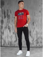 Pánské červené tričko FashionStreet RX5559