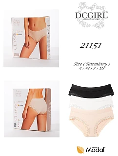 Kalhotky DC Girl 21151 A'2, balení, velikosti S–XL