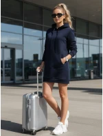 Dámská dlouhá mikina oversize TIMMY navy blue FashionStreet EY1936