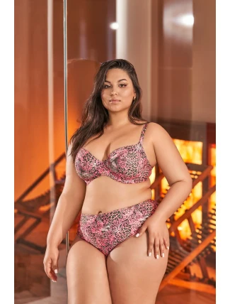 Plavková podprsenka Ava SK 216 Pink Maxi s plnými košíčky