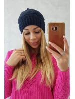 Fleecová čepice Sandra K210 navy blue Fleecová čepice Sandra K210 navy blue