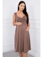 Šaty se širokými ramínky cappuccino Šaty se širokými ramínky cappuccino