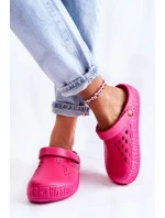 Dámské světlé pantofle Big Star II275007 fuchsie