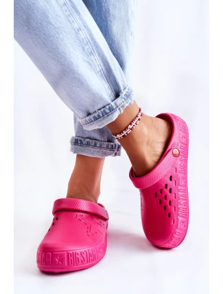 Dámské světlé pantofle Big Star II275007 fuchsie