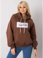 Mikina EM BL 651/2.41X tmavě hnědá