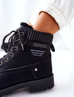 Dámské Turistické Kotníkové Boty Černé Grunders