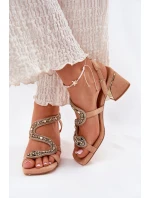 Sandály na podpatku  model 212357 Step in style